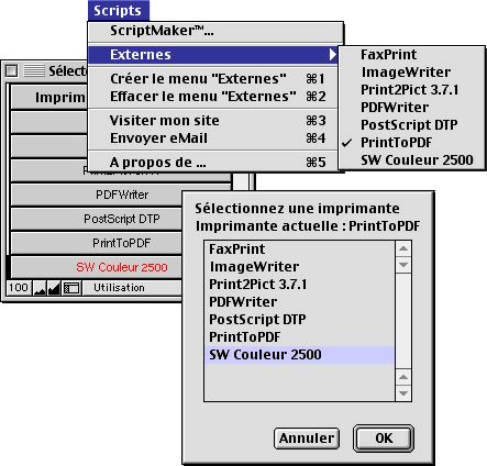 Sélecteur d'imprimante Sélecteur d'imprimante