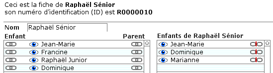 Liens de n à n dans un même fichier